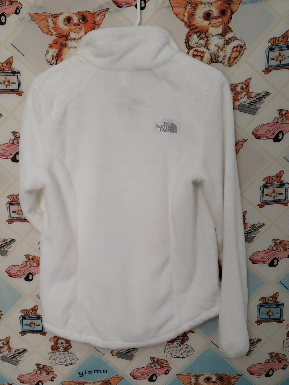 Women’s The North Face Osito White Fleece Full Zip Deep Pile Jacket Medium - Picture 4 of 4